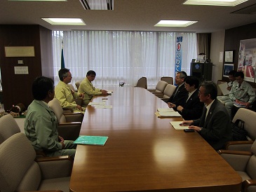 林野庁長官面談の写真