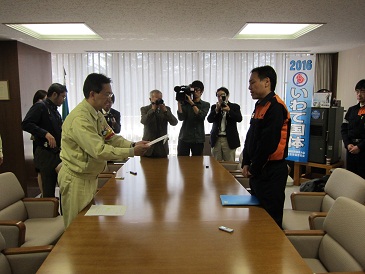 長野県知事面談の写真