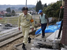 県南地区被害状況調査の写真