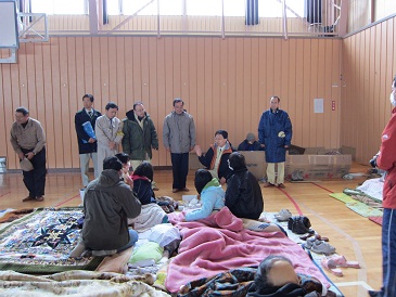 避難所お見舞い（大槌町）の写真