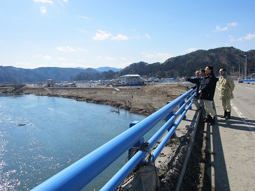 被害状況調査（岩泉町）の写真