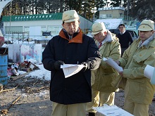 暴風波浪大雪等に伴う被害状況調査の写真