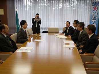 日本共産党岩手県委員会からの要望の写真