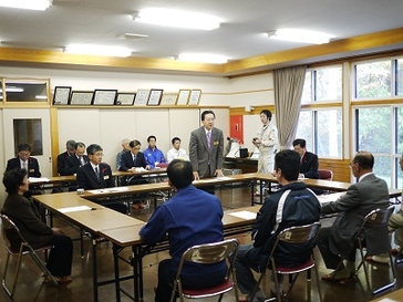 草の根地域訪問「こんにちは知事です」（野田村）の写真