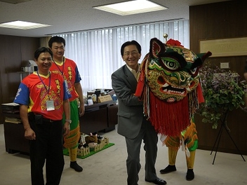 台湾政府・台湾観光協会関係者表敬の写真