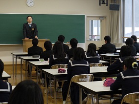 出前授業（釜石高等学校）の写真