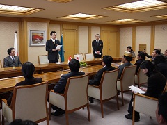 インドネシア地方代表議会議員訪問団表敬の写真