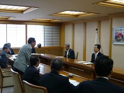 市議会議長会からの要望の写真