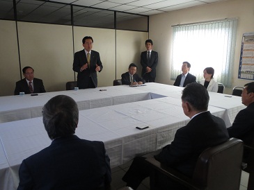 パラグアイ日本人会連合会訪問の写真