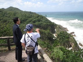 山陰海岸ジオパーク視察（鳥取県）の写真