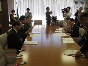 岩手県知事の動き　平成25年10月7日から10月13日