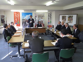 三陸鉄道株式会社取締役会（農林会館）の写真