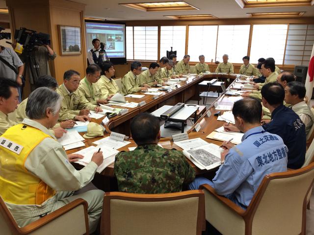 岩手県総合防災訓練の写真