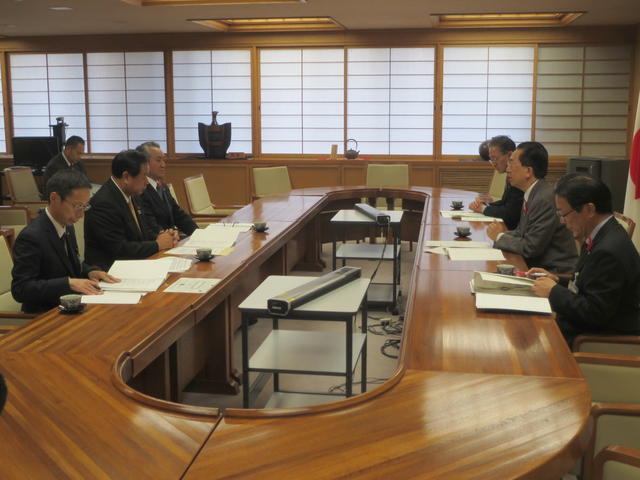 岩手県市長会からの提言の写真