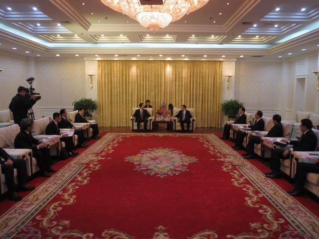 遼寧省政府訪問の写真