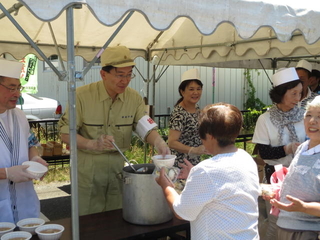 応急食料炊出し訓練