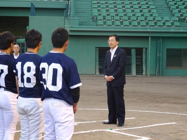 国体軟式野球競技強化練習会の写真