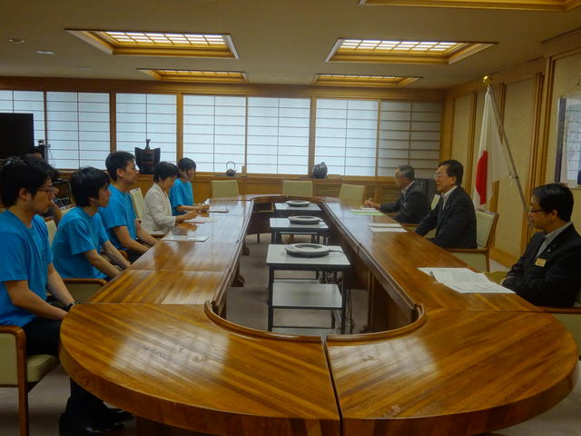 日本青年学生平和友好祭岩手県実行委員会からの要請写真